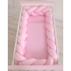 Braided Cot Bumper Pink 3.6m