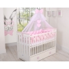 Braided Cot Bumper Pink 3.6m