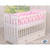 Braided Cot Bumper Pink 3.6m