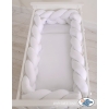 BraidedKnot bumper XXL Pillow- white