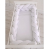 BraidedKnot bumper XXL Pillow- white