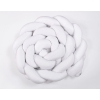 BraidedKnot bumper XXL Pillow- white