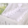 BraidedKnot bumper XXL Pillow- white