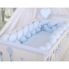 Knotted bumper 360cm XXL Pillow- blue