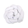 Braided Cushion Knot Baby Crib/Cot Bumper Cotton - white