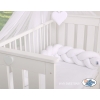 Braided Cushion Knot Baby Crib/Cot Bumper Cotton - white