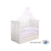 Braided Cushion Knot Baby Crib/Cot Bumper Cotton - white