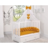 Braided Cushion Pillow Knot bumper- honey yellow