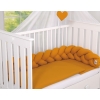 Braided Cushion Pillow Knot bumper- honey yellow
