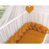 Braided Cushion Pillow Knot bumper- honey yellow