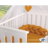 Braided Cushion Pillow Knot bumper- honey yellow