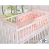 Braided Knot bumper- powder pink