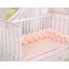 Braided Knot bumper- powder pink