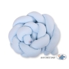 Braided Knot bumper- white-blue