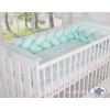 Braided Knotted Baby Crib/Cot Bumper- mint
