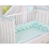 Braided Knotted Baby Crib/Cot Bumper- mint