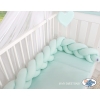 Braided Knotted Baby Crib/Cot Bumper- mint
