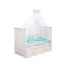 Braided Knotted Baby Crib/Cot Bumper- mint