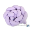Braided Knotted bumper Decorative Knot Pillow - lilac