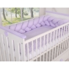 Braided Knotted bumper Decorative Knot Pillow - lilac