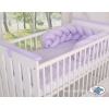 Braided Knotted bumper Decorative Knot Pillow - lilac