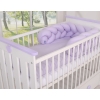 Braided Knotted bumper Decorative Knot Pillow - lilac