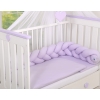 Braided Knotted bumper Decorative Knot Pillow - lilac