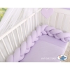 Braided Knotted bumper Decorative Knot Pillow - lilac