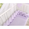 Braided Knotted bumper Decorative Knot Pillow - lilac