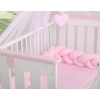 Braided Knotted bumper- pink