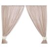 Brown Curtains for baby room- Bear with bow
