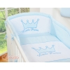 Cot bed Bedding set 3pcs- Little Prince/Princess blue