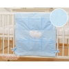 Cot tidy organiser - Hanging Hearts blue stripes