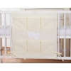Cot tidy organiser - Hanging Hearts cream