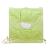 Cot tidy organiser - Hanging Hearts green stripes