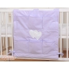 Cot tidy organiser - Hanging Hearts lilac