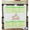 Cot tidy- Teddy Bear Barnaba green