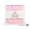 Cot tidy- Teddy Bear Barnaba pink