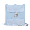 Cot tidy- Teddy Bear with bow blue