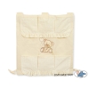 Cot tidy- Teddy Bear with bow cream