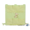 Cot tidy- Teddy Bear with bow green