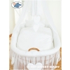 Cover set 4 pcs for Moses Basket/ Wicker crib no. 59582-123 or 79582-123