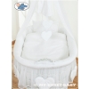 Cover set 4 pcs for Moses Basket/ Wicker crib no. 59582-123 or 79582-123
