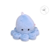 Cuddly octopus with rattle - blue