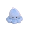 Cuddly octopus with rattle - blue