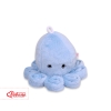 Cuddly octopus with rattle - blue