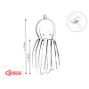 Cuddly octopus with rattle - green