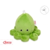Cuddly octopus with rattle - green
