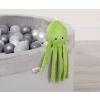 Cuddly octopus with rattle - green