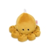 Cuddly octopus with rattle - honey yellow